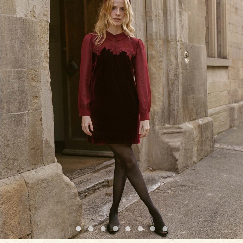 Doen Madelynne Dress in Vino Rosso, NWT Size S